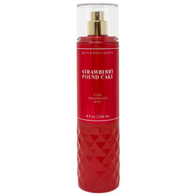 Close-up of Bath & Body Works Strawberry Pound Cake body cream texture