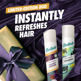 Close-up of Batiste Dry Shampoo can with Original scent