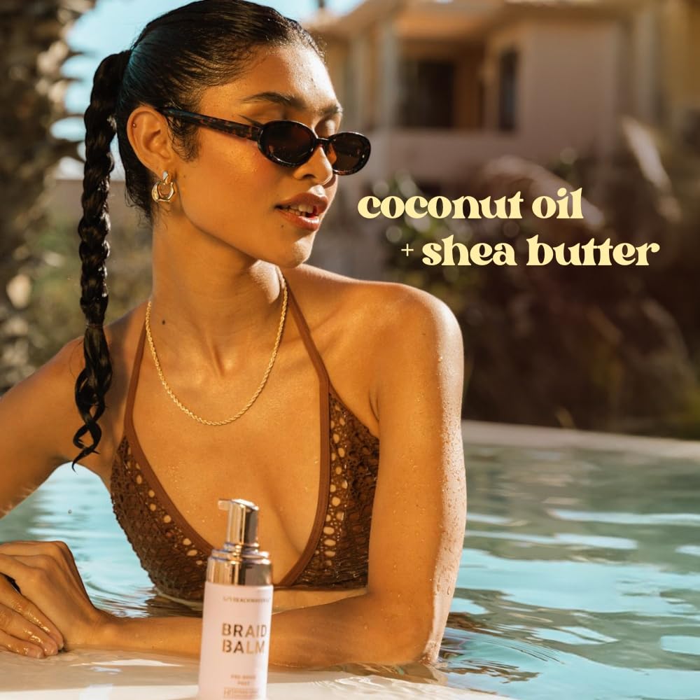 Close-up of Beachwaver Braid Balm foam texture