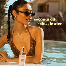 Close-up of Beachwaver Braid Balm foam texture