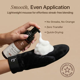 Close-up of Beauty by Earth Self Tanner Tanning Mousse texture