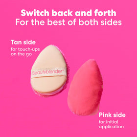 close-up of beautyblender Pocket Puff pink side