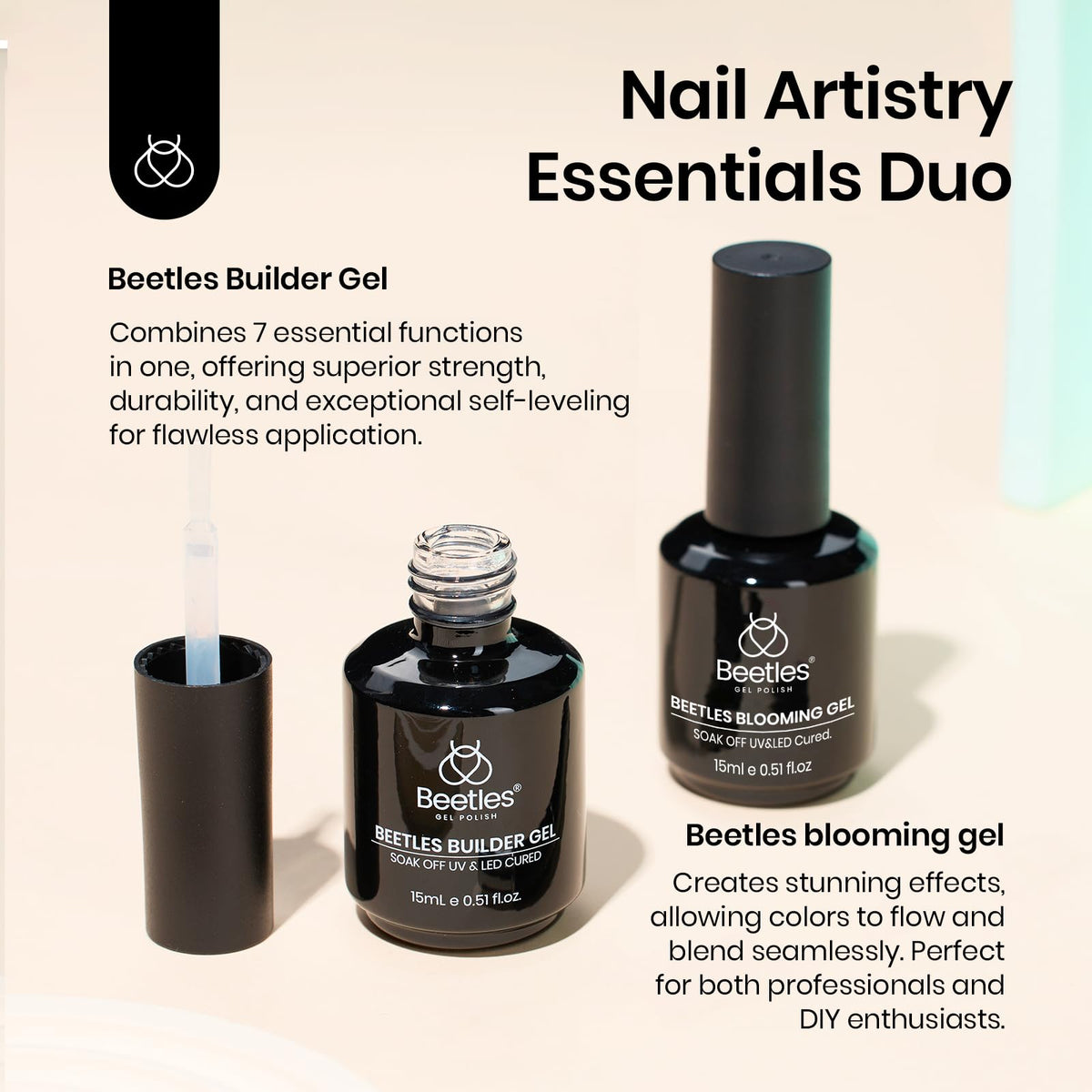 close-up of beetles builder gel texture