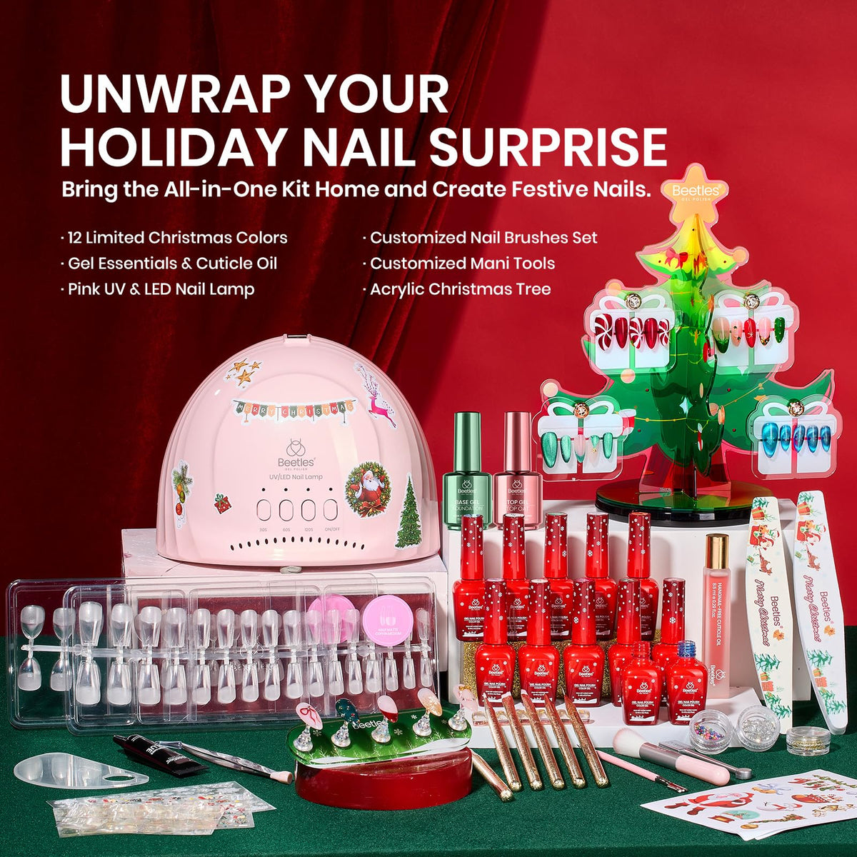 close-up of beetles Gel Nail Polish in various colours