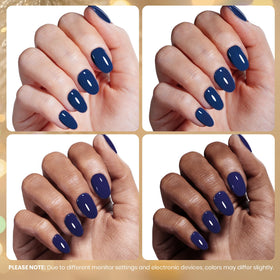 close-up of beetles Gel Polish Dark Eclipse Blue