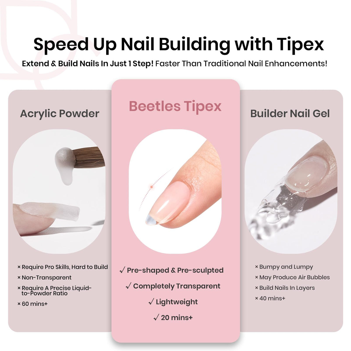 close-up of beetles Gel Polish Tipex nail tips
