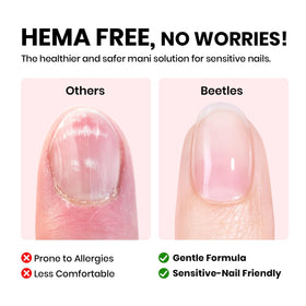 close-up of beetles HEMA-Free Builder Gel bottle with applicator