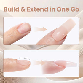 close-up of beetles medium square nail tips in packaging