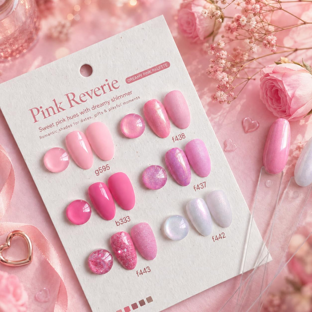 Close-up of beetles Pink Reverie gel polish in soft pink
