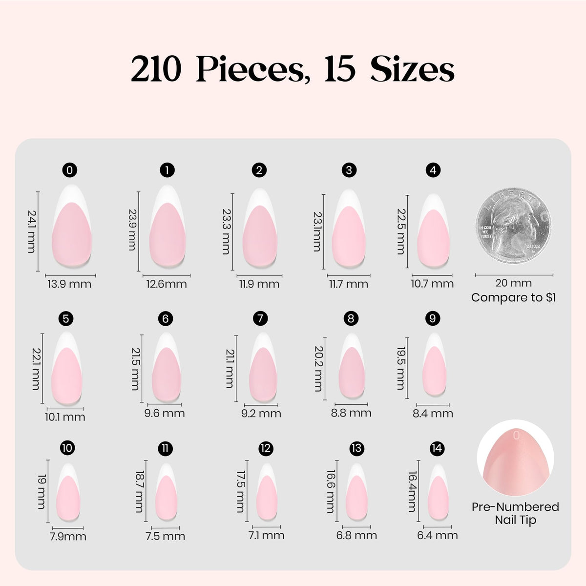 close-up of beetles press on nails with pink gel finish
