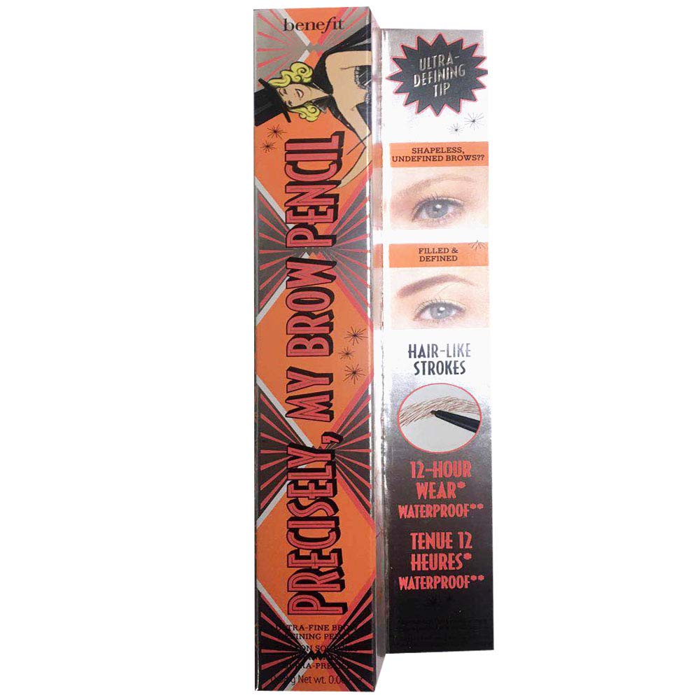 Close-up of Benefit Precisely, My Brow Pencil Shade 2.75 tip and spoolie