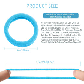 Close-up of Bessrung elastic hair ties showing texture