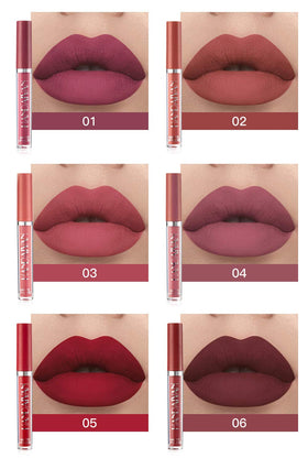 Close-up of BestLand Matte Liquid Lipstick in vibrant red
