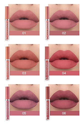 Close-up of BestLand Matte Liquid Lipstick shades