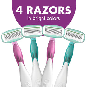 Close-up of BIC Soleil 5 Sensitive Razor showing five flexible blades