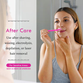 Close-up of Bikini Zone After Shave Gel lidocaine ingredient