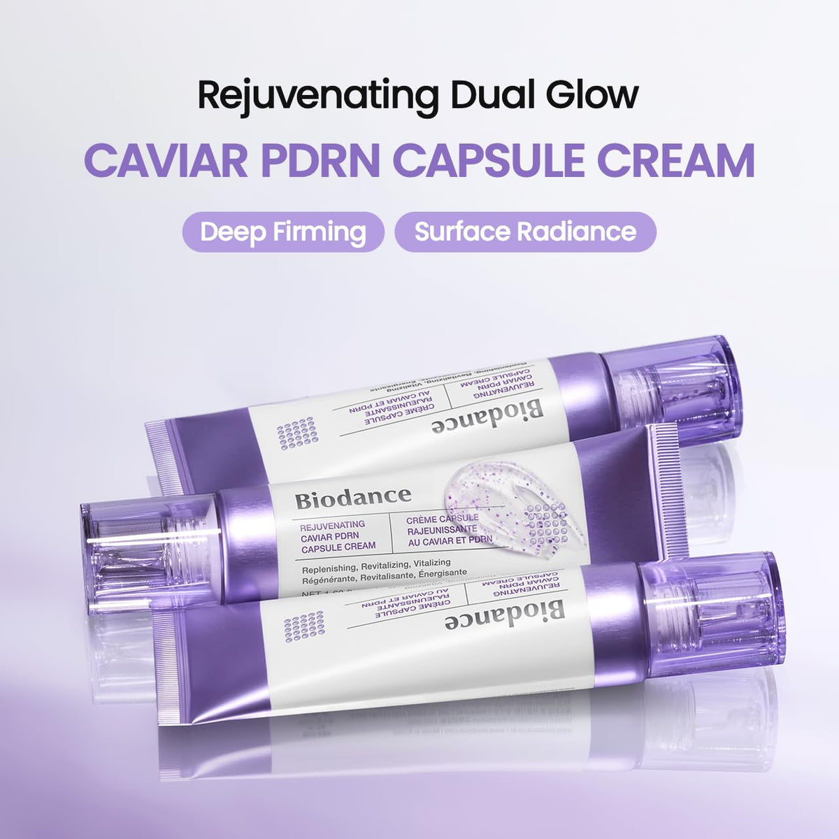 Close-up of BIODANCE Caviar PDRN Capsule Cream texture