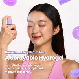 Close-up of BIODANCE Caviar PDRN Jelly Serum Mist nozzle
