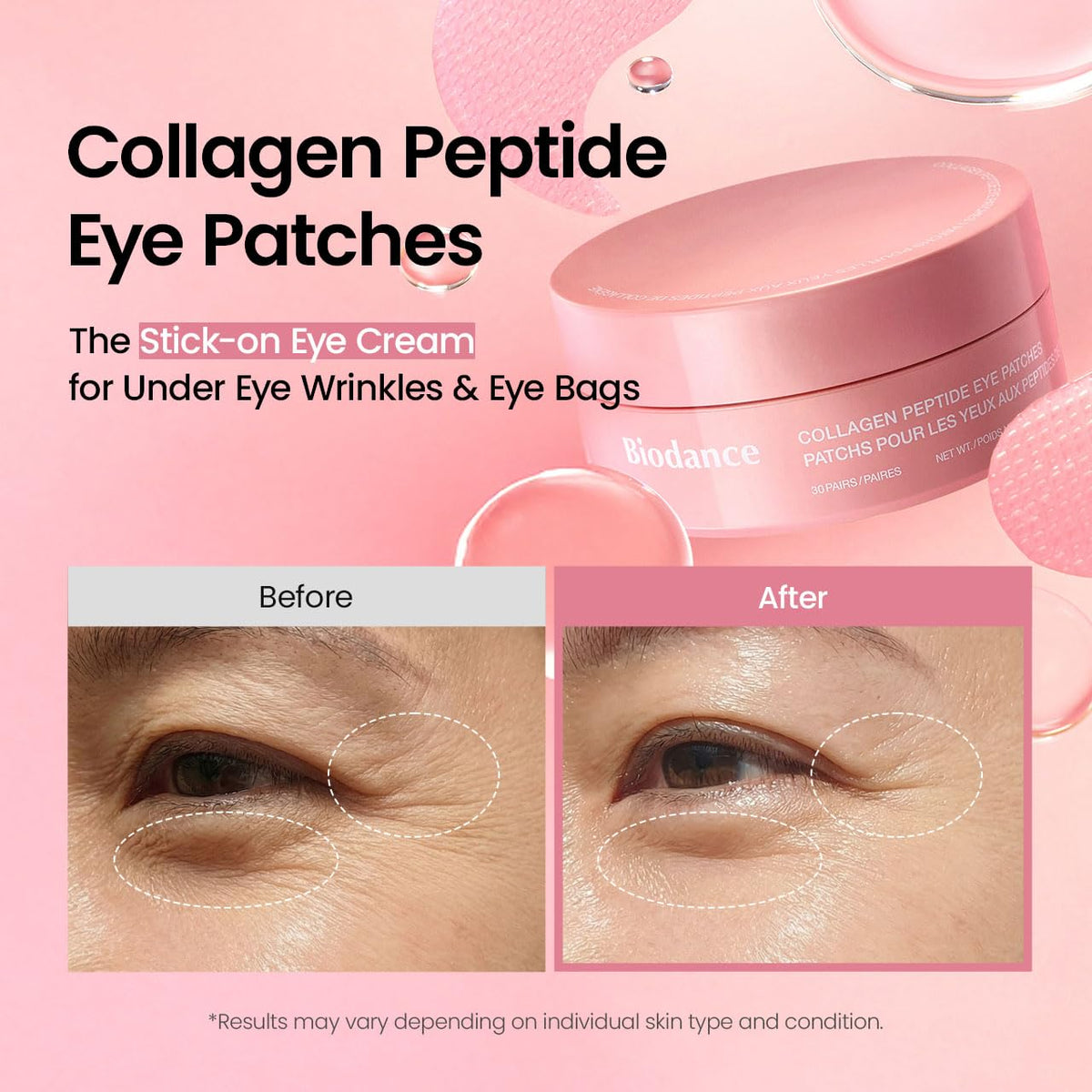Close-up of BIODANCE Hydrogel Eye Patch texture