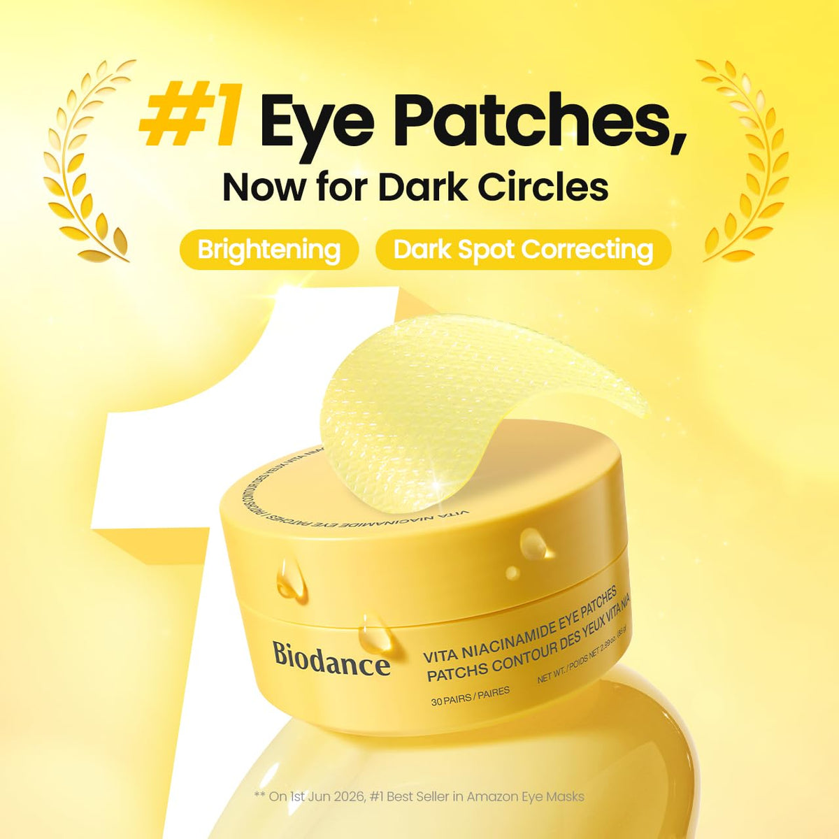 Close-up of BIODANCE Hydrogel Eye Patch texture