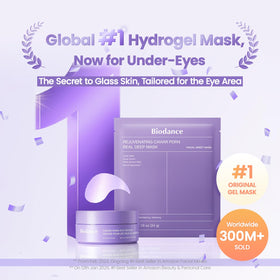 Close-up of BIODANCE Hydrogel Eye Patches with Caviar