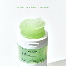 Close-up of BIODANCE Sea Kelp Gel Toner Pad showing texture