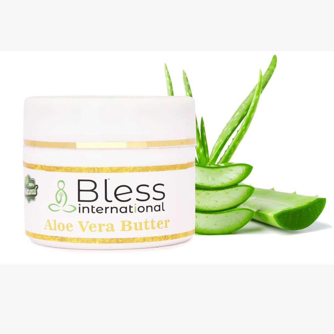 Close-up of Bless Organic Raw Aloe Vera Butter texture