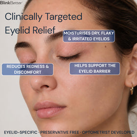 Close-up of BlinkBetter Eyelid Ointment texture
