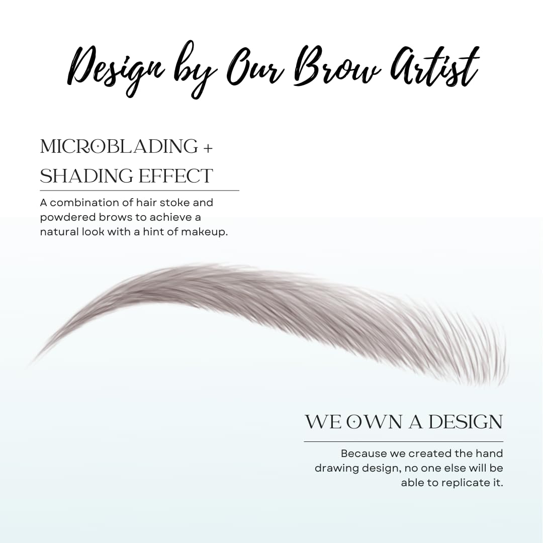 Close-up of Bliss and Beyond USA Eyebrow Tattoo Stickers showing adhesive