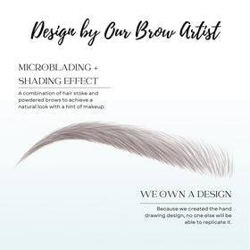 Close-up of Bliss and Beyond USA Eyebrow Tattoo Stickers showing adhesive