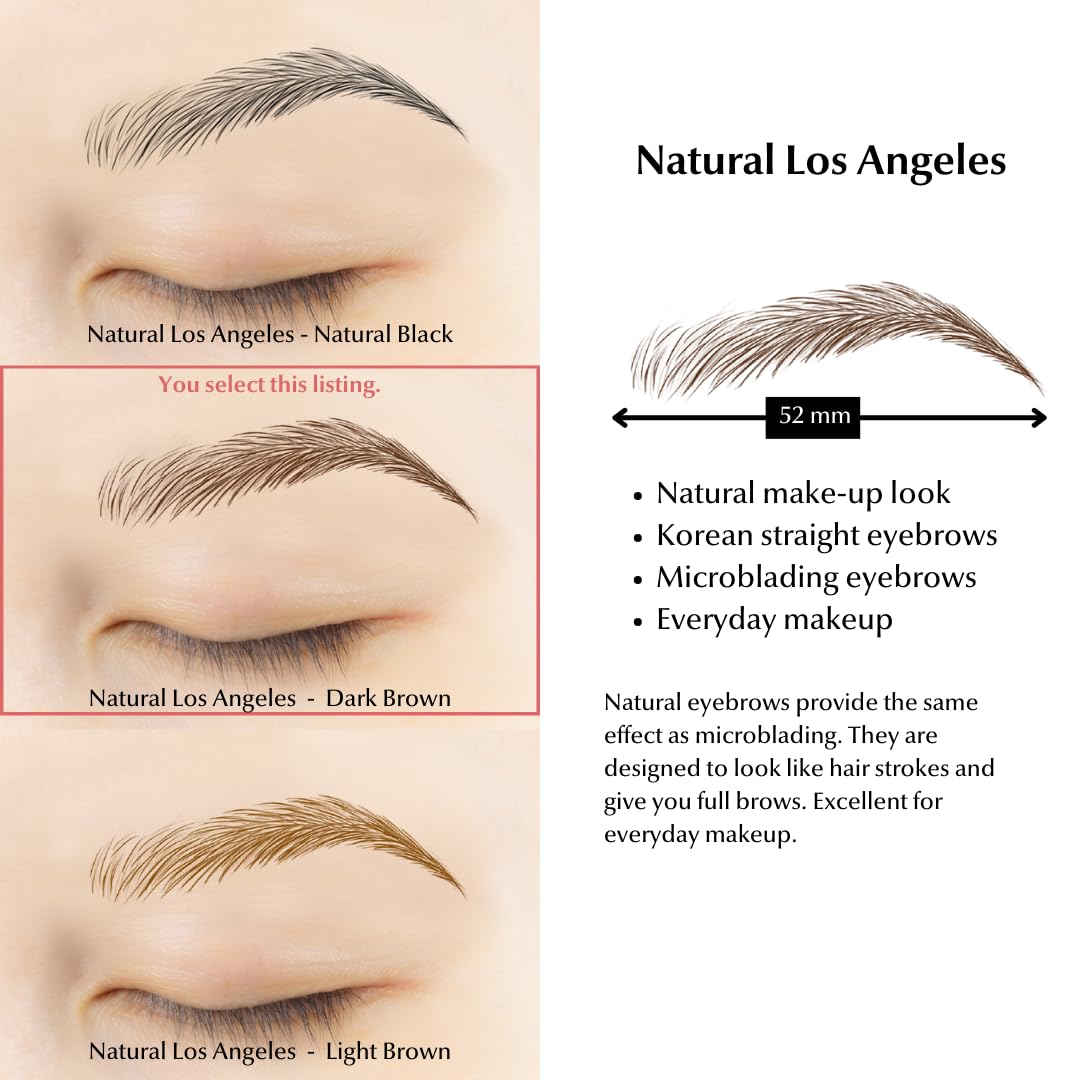 Close-up of Bliss and Beyond USA Waterproof Eyebrow Tattoo Stickers showing hair stroke design