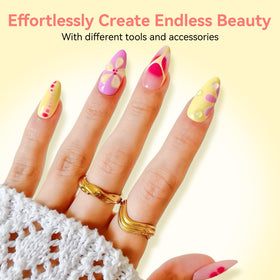 Close-up of blooming effect created with Makartt gel