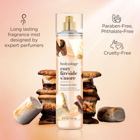 Close-up of Bodycology Cozy Fireside S'more Body Mist spray nozzle