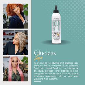 Close-up of Bold Hold Liquid Gold texture