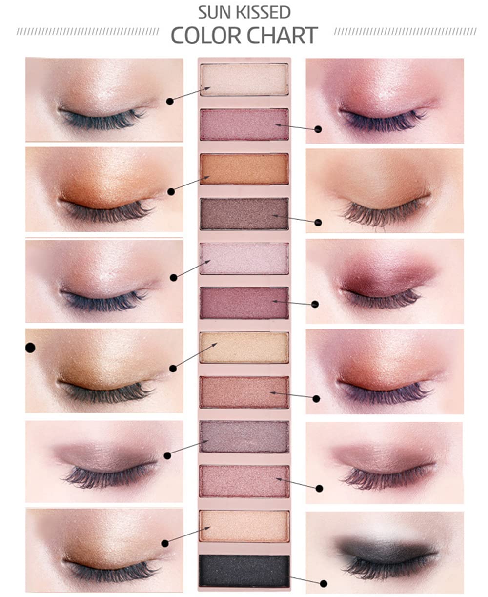 Close-up of BOLOPER eyeshadow palette showing matte and shimmer colours