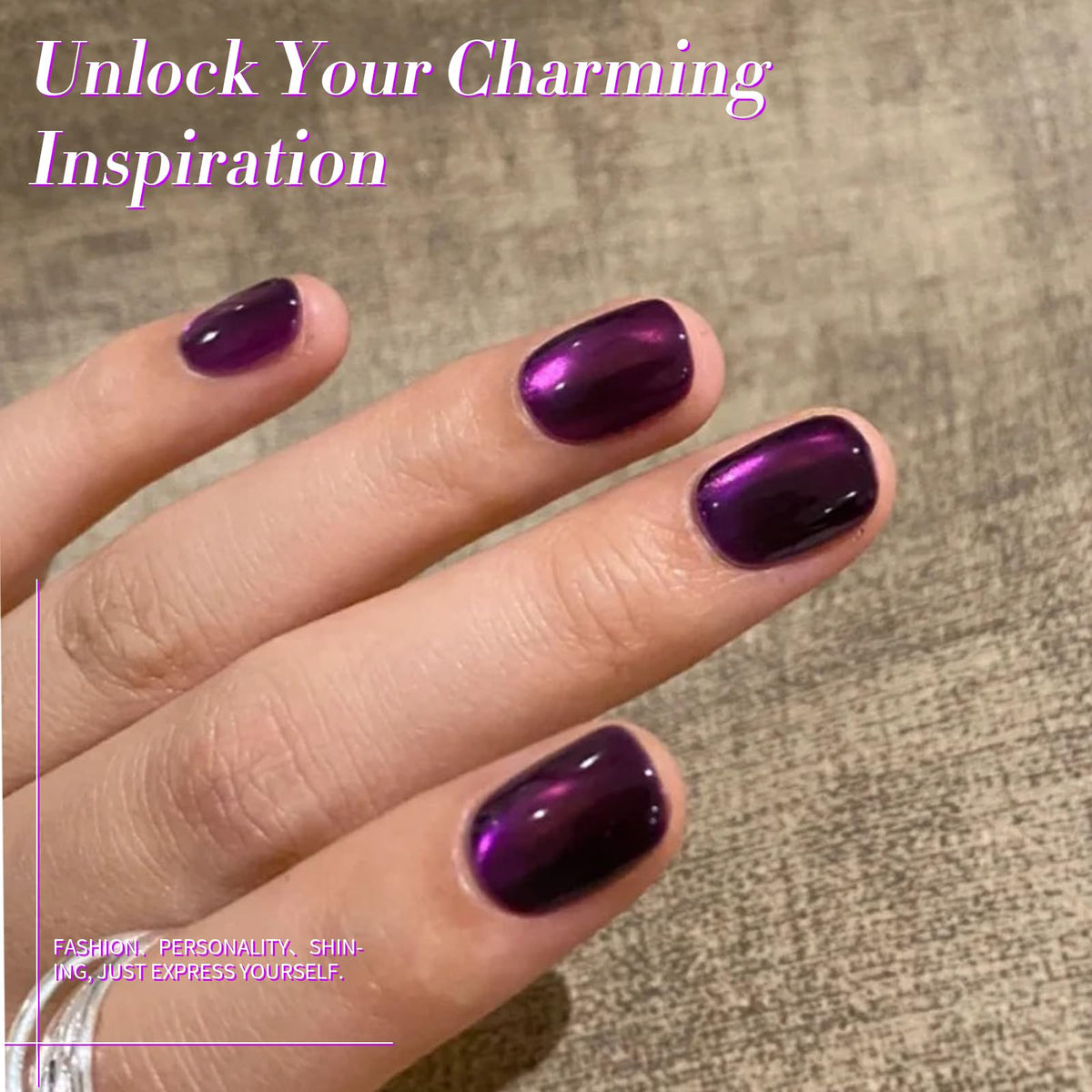 Close-up of Born Pretty Cat Magnetic Eye Gel Nail Polish texture