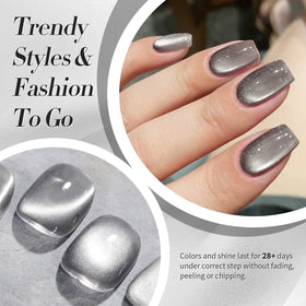 Close-up of Born Pretty Cat Magnetic Eye Gel Polish texture