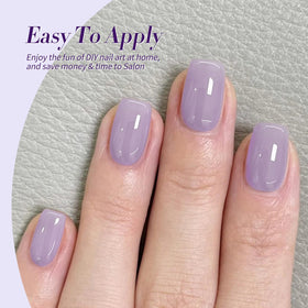 Close-up of Born Pretty gel polish texture on a nail