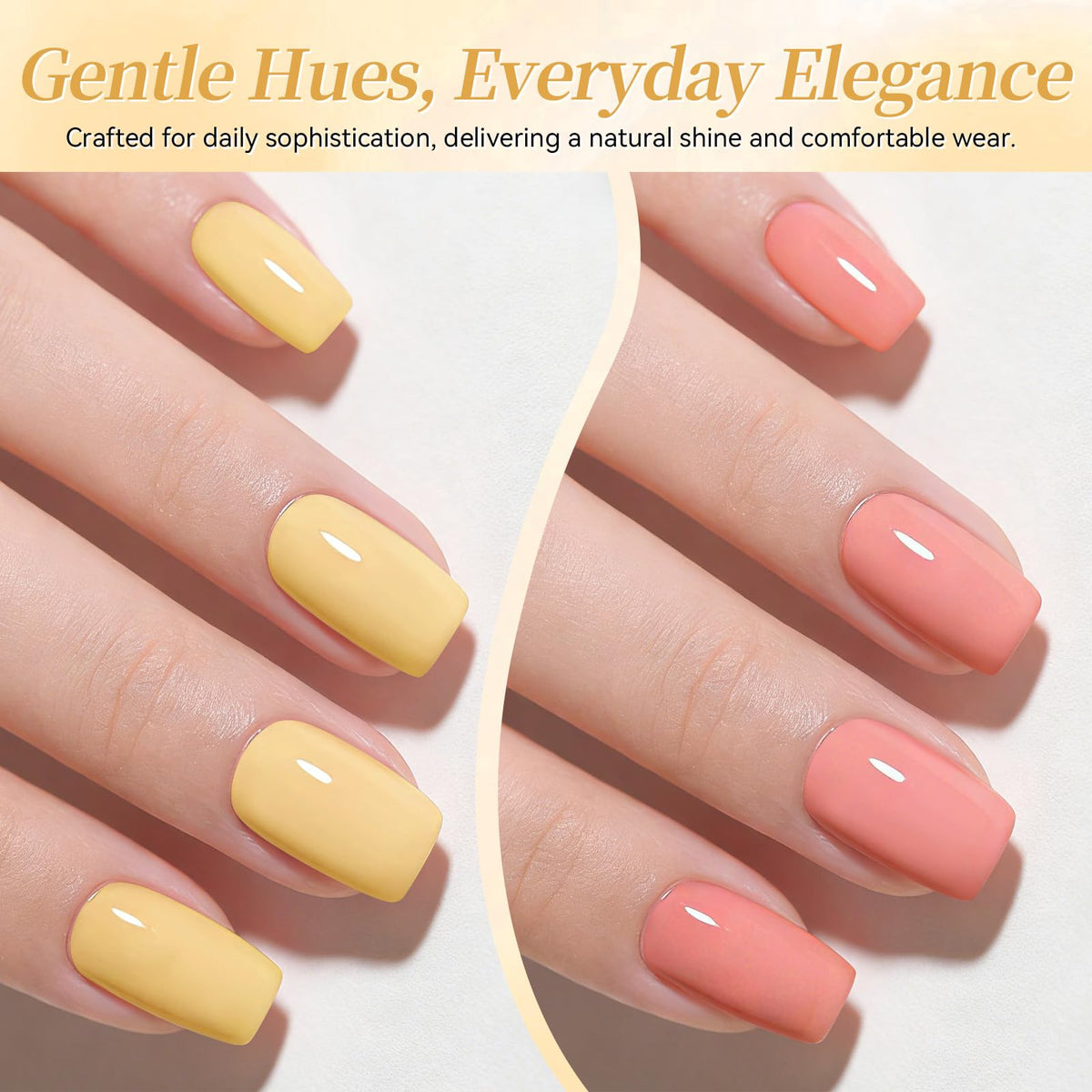 Close-up of Born Pretty grapefruit pink gel polish bottle