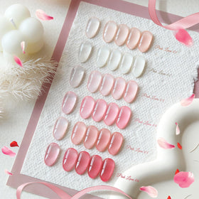 Close-up of Born Pretty Jelly Nude Pink Gel Nail Polish bottle