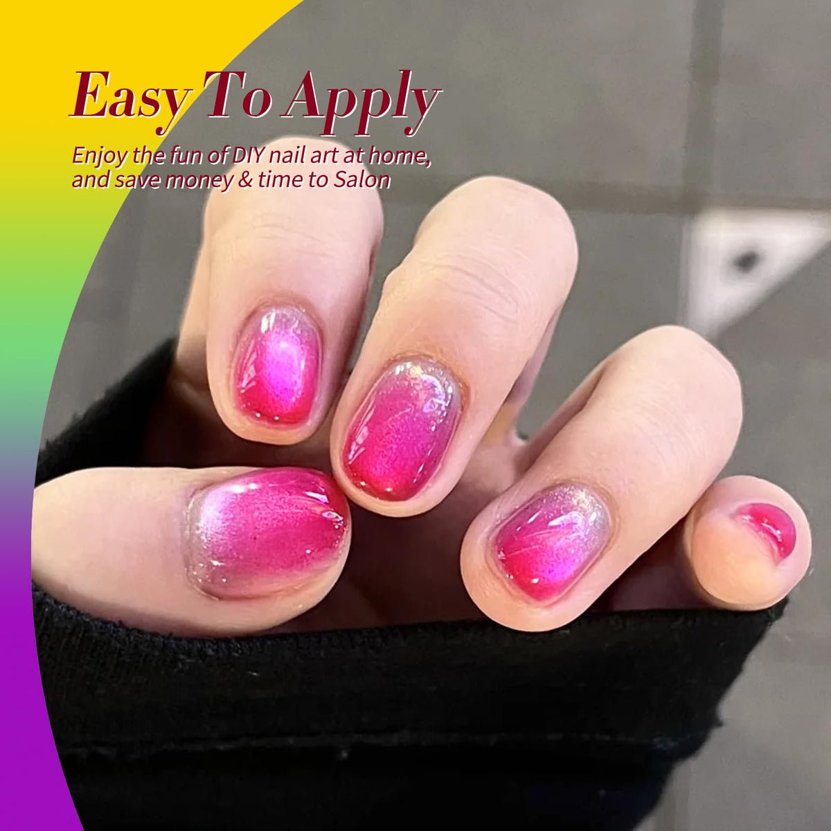 Close-up of Born Pretty Neon Gel Nail Polish in green shade