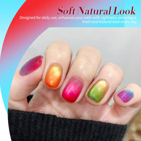 Close-up of Born Pretty Neon Gel Nail Polish in yellow shade