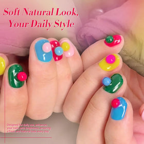 Close-up of Born Pretty Neon Gel Polish bottle in bright pink