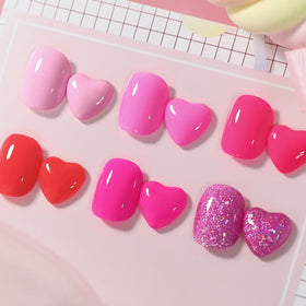 Close-up of Born Pretty pink gel polish bottle