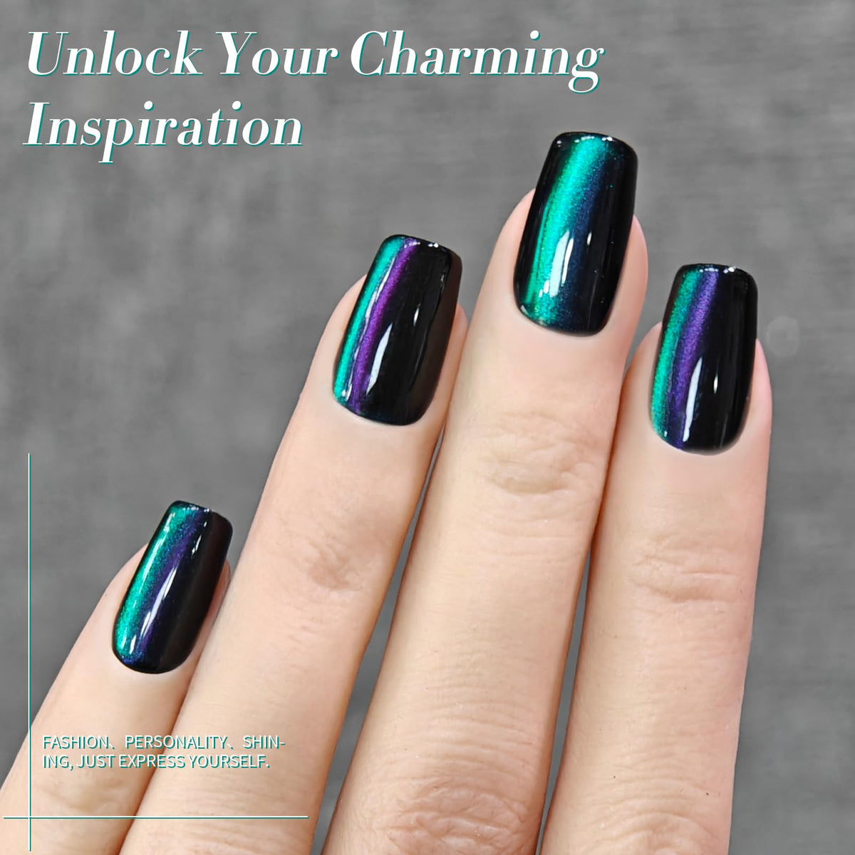 Close-up of Born Pretty Sway Sea Gel Nail Polish texture