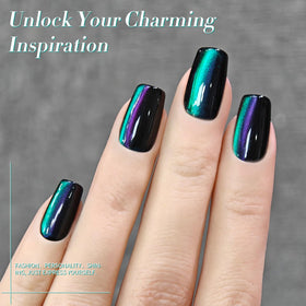 Close-up of Born Pretty Sway Sea Gel Nail Polish texture