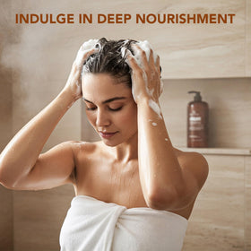 Close-up of Botanic Hearth Argan Shampoo label