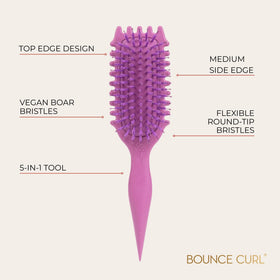 Close-up of Bounce Curl Define EdgeLift Brush bristles