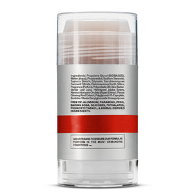 Close-up of Bravo Sierra deodorant stick showing clean ingredients