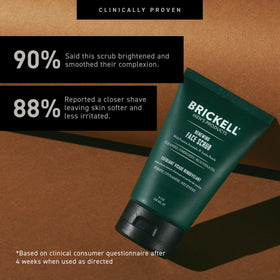 Close-up of Brickell Men's Renewing Face Scrub texture